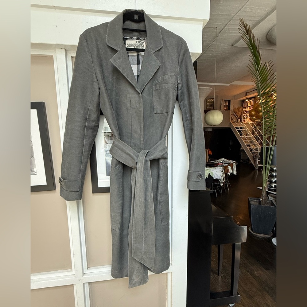 Rogan Trenchcoat, Vintage Grey denim, L